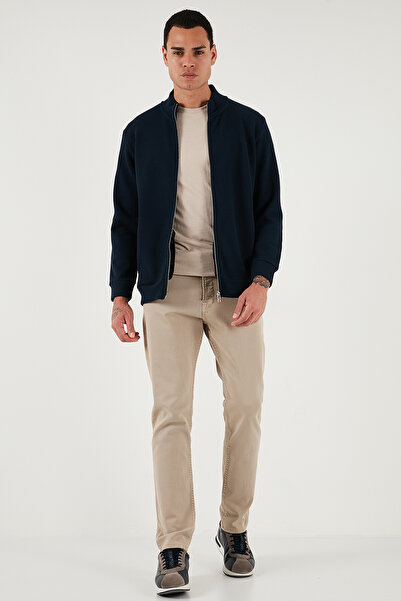 Buratti Бавовняний Relaxed Fit Кардиган з прямим коміром і застібкою-блискавкою Чоловічий КАРДИГАН 5901075