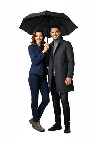 Elioure Tam Otomatik Dayanıklı Fiber Şemsiye, Su Tutmayan ve Desenli Kılıflı ...