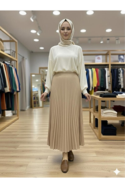 Famelin Kadın Piliseli Etek 8940