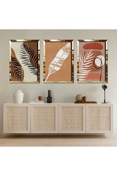 KOLAJTASARIM Set de pictură din plexiglas cu design abstract /S