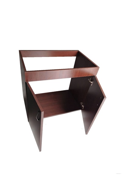 OEM Sink Cabinet with 2 Doors, Wenge, 80x82x50 cm, 18mm Chipboard, Adjustable Legs