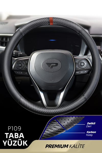 Panda Kılıf PANDA OTO DİREKSİYON KILIFI - DELİKLİ DERİ / KARBON / YÜZÜKLÜ