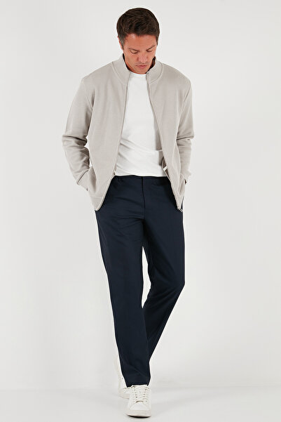 Buratti Βαμβακερή χαλαρή εφαρμογή ψηλός λαιμός Ζακέτα με φερμουάρ Ανδρική ΖΑΚΕΤΑ 5901075