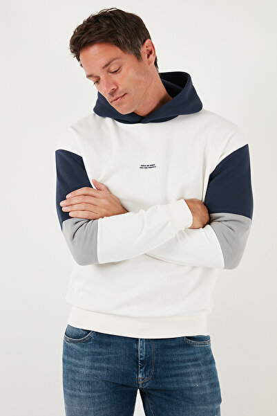 Buratti Color Blocked Regular Fit Hooded Winter Sweat Men's Sweat 5905299