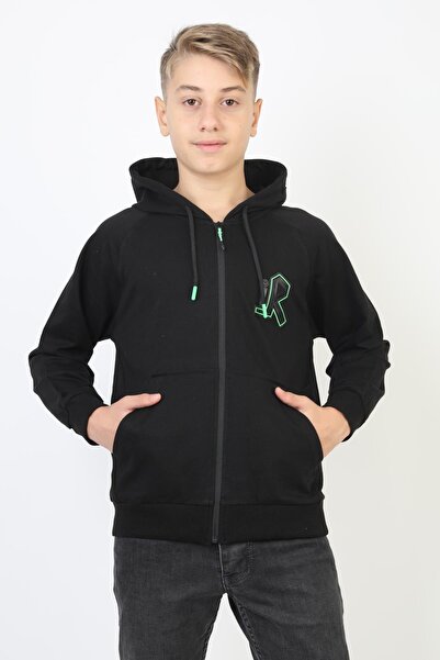 NEWKİDS Duks sa kapuljačom sa zatvaračem Kengur džepni dečak