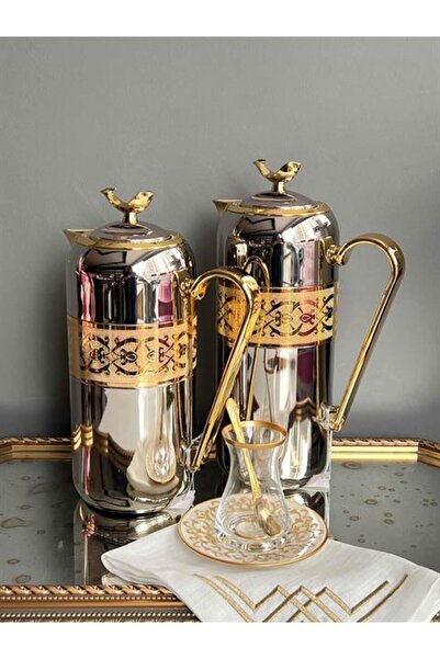 ROSSEV Shiny Nickel Gold Thermos 2-Pack 2601B