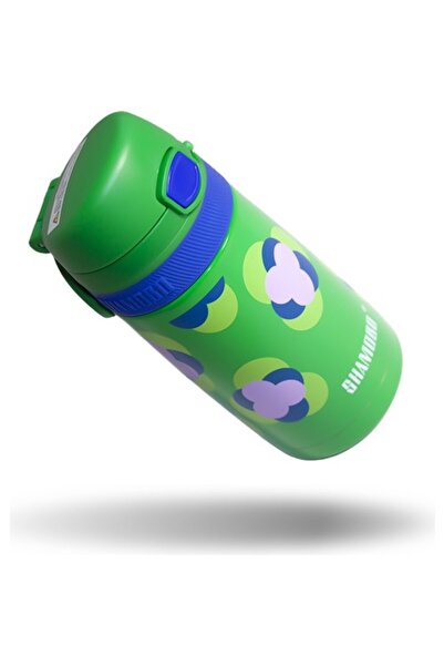 Uzspace Shamobo 350 Ml Pipetli Çelik Matara Yeşil