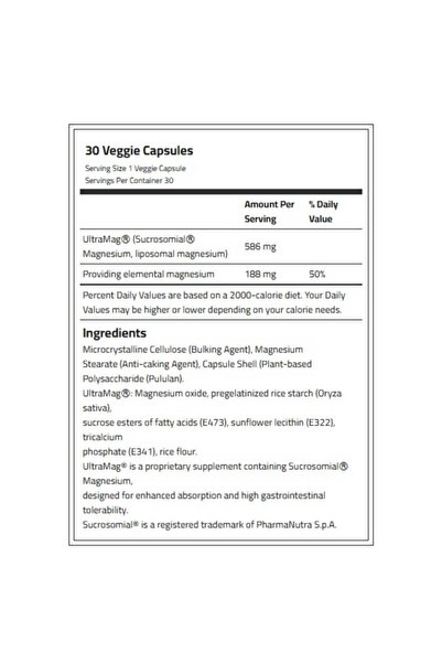 Laperva Liposomal Magnesium, 30 Veggie Capsules, Balances Mineral Absorption