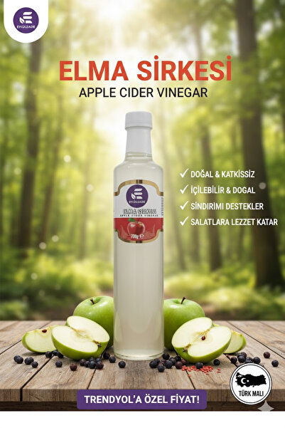 EYLÜLZADE elma sirkesi %100 doğal katkısız organik 700 g