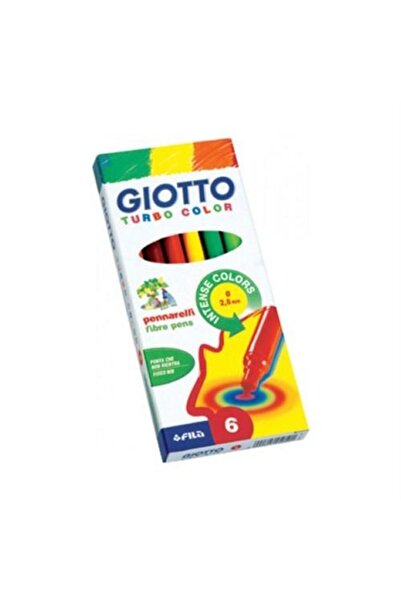 Giotto Turbo Color Felt Tip Pen 6-Piece Box 415000