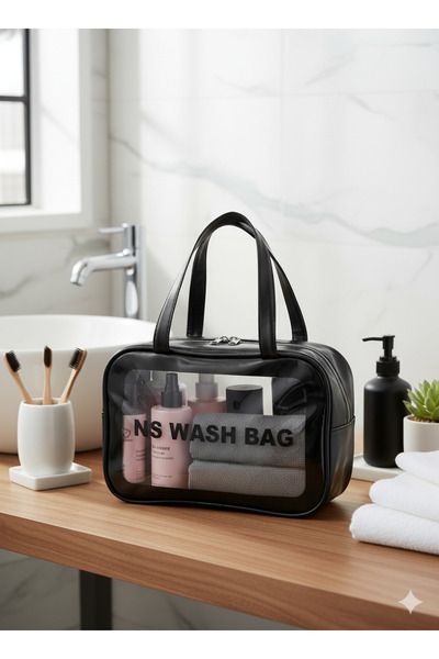 NS reliable Ns Transparent Portable Travel Bag Bag - Чанта за гримове и козметика, голям размер