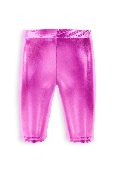 Denokids Girl's Above Knee Fuchsia Shiny Tights