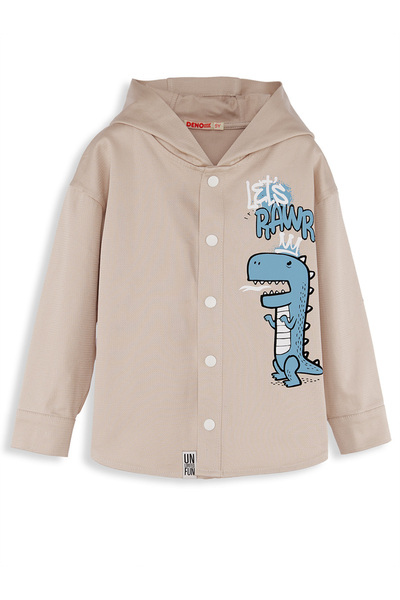 Denokids Dino Oversize Gabardine Boy's Shirt Jacket
