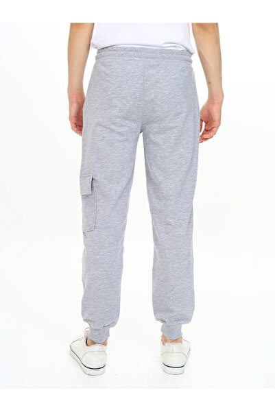 Denokids Boy's Gray Melange Pocket Sweatpants