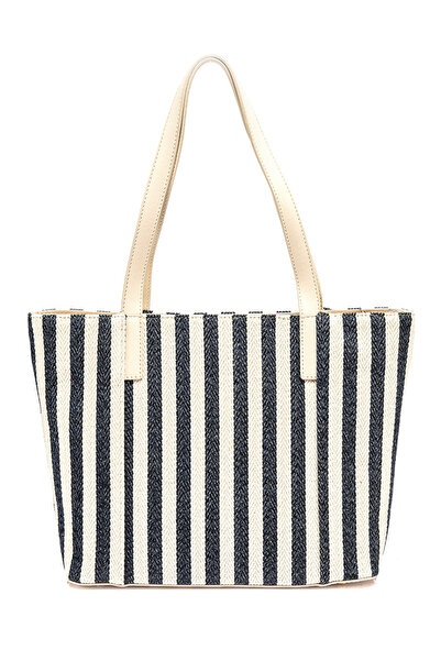 Karaca Striped Fabric Shoulder Bag