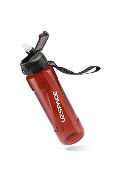 Uzspace 1000 Ml. Red Tritan Flask - 6057 Model