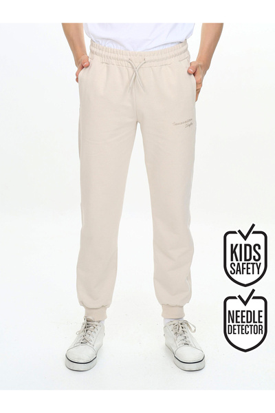 Denokids Boy's Stone Color Sweatpants