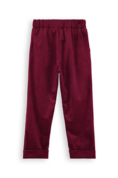 Denokids Corduroy Burgundy Boy's Trousers