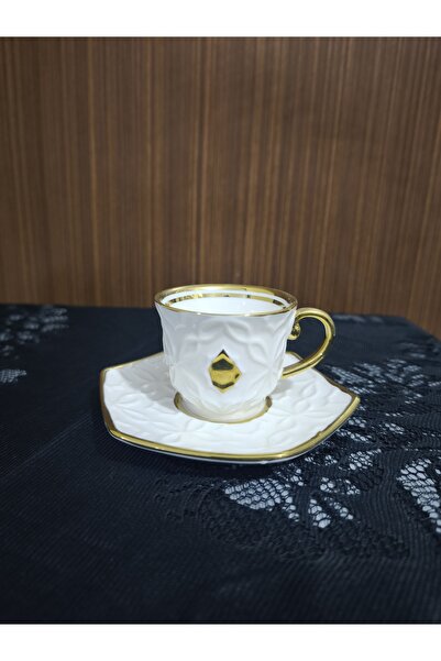 LÇH Porselen 6 'lı Kahve Fincan takımı