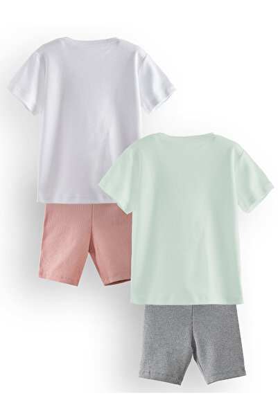 Denokids Flowers Girl's 2-Piece Pajama Set