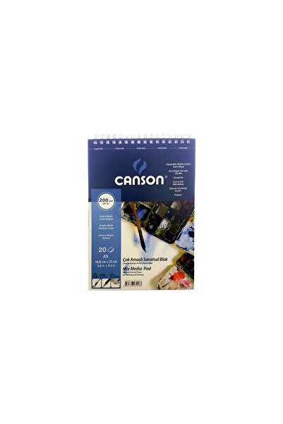 Canson Finface Picture Blocks 200 Gr A5 20 Yp Top Spriralli