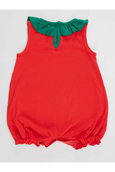 Denokids Sweet Strawberry Baby Girl Cotton Summer Rompers