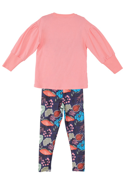 MSHB&G Floral Cat Girls Tunic Tights Set