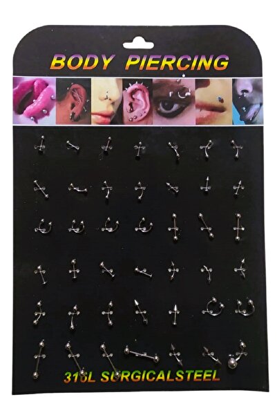 Butikgaraj 42 Parça Piercing Seti (  ölçülerde)