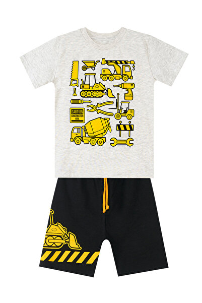 MSHB&G Boys' Construction Vehicles Summer T-shirt and Shorts Set