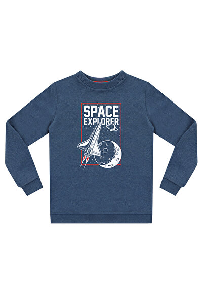 Denokids Boy's Indigo Space Explorer Sweatshirt