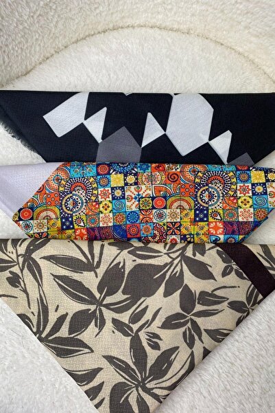 AFVENTE Floral,Geometric Pattern Cotton Scarf Buy 3 Pay for 2