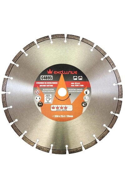 richmann exclusive Disc diamantat, beton, taiere umeda si uscata, 350 mm/25.4...
