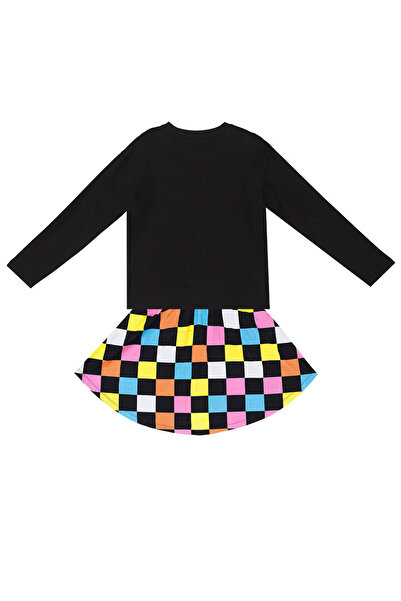 MSHB&G Rainbow Zebra Girl's Skirt Set
