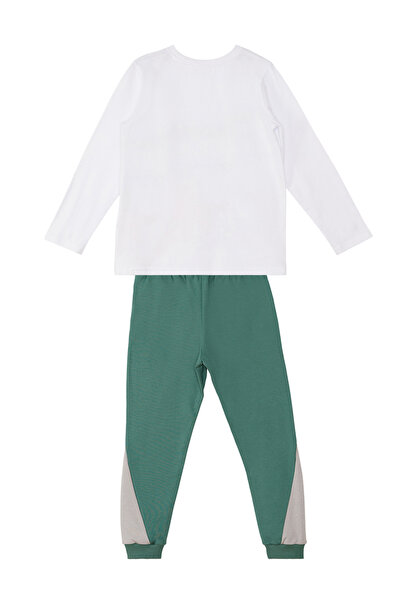 Denokids Stegosaurus Boy's Long Sleeve T-Shirt Pants Set