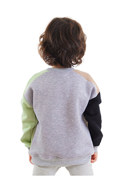 Denokids Boy's Colorful Sweatshirt - Raccoon and Bear Pattern