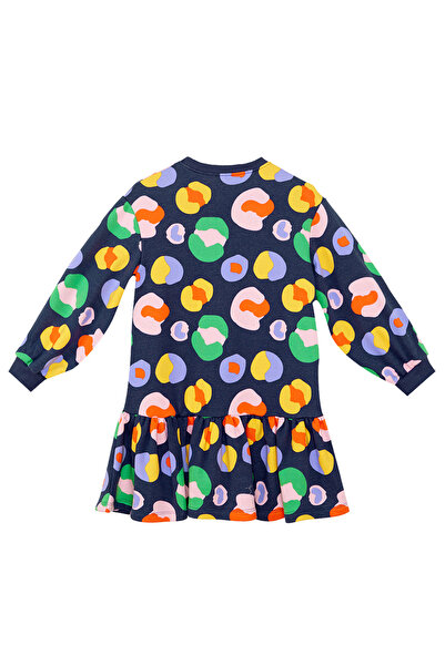 MSHB&G Colorful Floral Girl's Navy Blue Dress