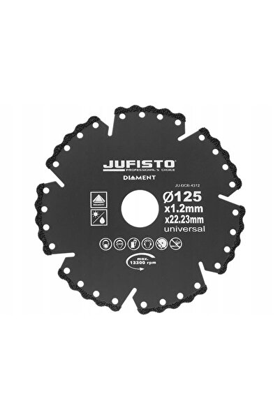 jufisto Disc diamantat segmentat, universal, taiere umeda si uscata, 125 mm/1.2 mm,