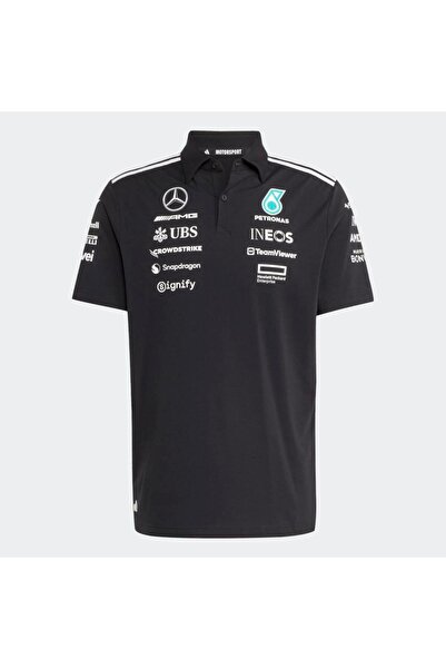 adidas Mercedes Amg Petronas Formula One Team Erkek Siyah Polo Tişört (JW5391)