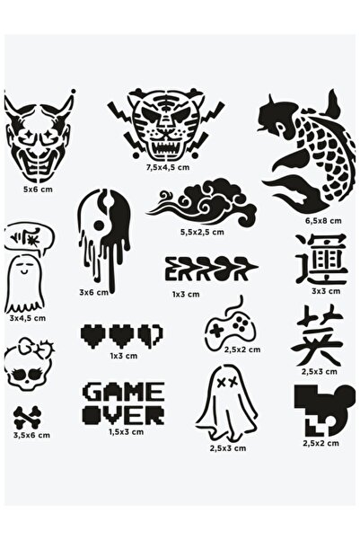 ONE SPRAY TATTOO Tokyo temporary tattoo stencil