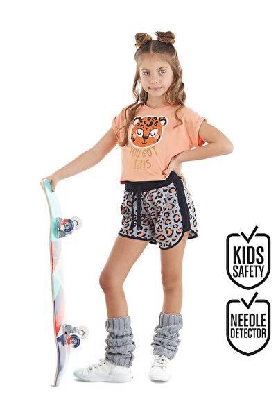 MSHB&G Leopard Girl's Crop Top Shorts Set