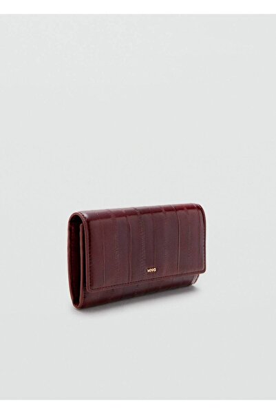 MANGO Woman Büyük boy dokulu cüzdan