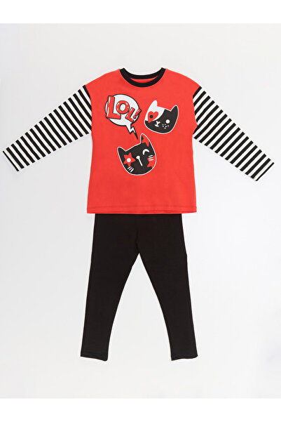 MSHB&G Lol Cat Girls Tunic Tights Set