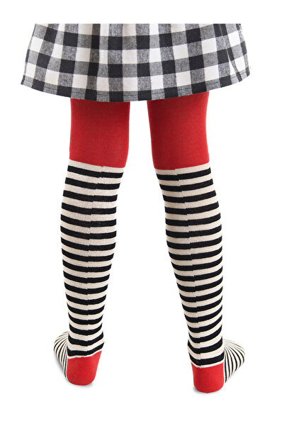 MSHB&G Meow Pow Striped Girls' Pantyhose