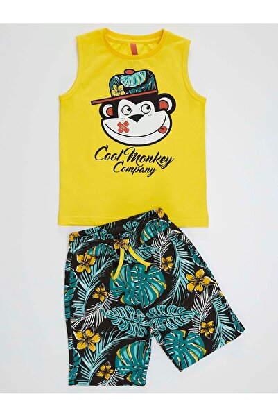 Denokids Cool Monkey Boy's T-shirt Shorts Set