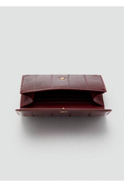 MANGO Woman Büyük boy dokulu cüzdan