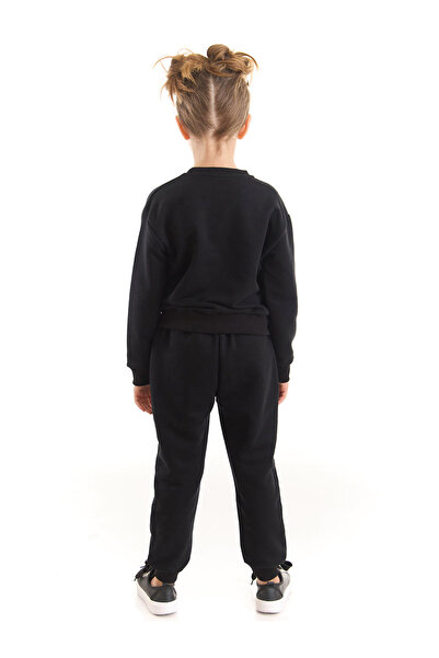 MSHB&G Black Cat Girls Tracksuit Bottom Top Set