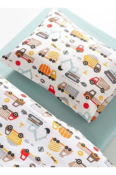 BELENAY HOME Lino Baby Pure Sleep Montesorri Turquoise 4-Piece Baby Sleeping Set - (Duvet Cover + Quilt + Mattress Pad + Bat)