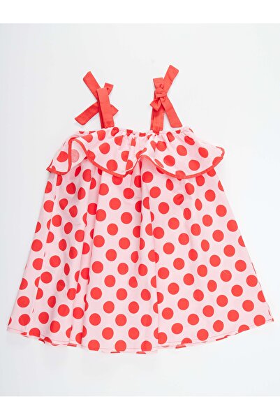 MSHB&G Pink Polka Dot Frilly Girl's Summer Dress
