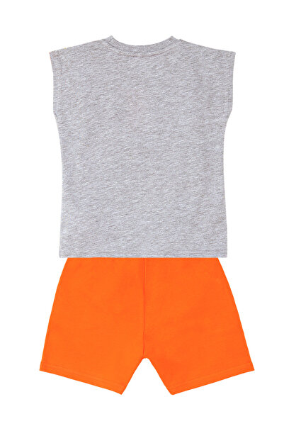 MSHB&G Boy's Sleeveless Summer T-Shirt and Shorts Set - T-Rex Flame