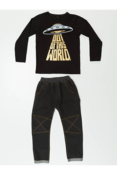 MSHB&G Ufo Boy's T-shirt Denim Trousers Set